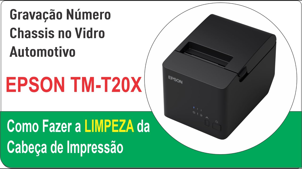 Como fazer a limpeza de CABEÇA DE IMPRESSÃO da EPSON TM T20X