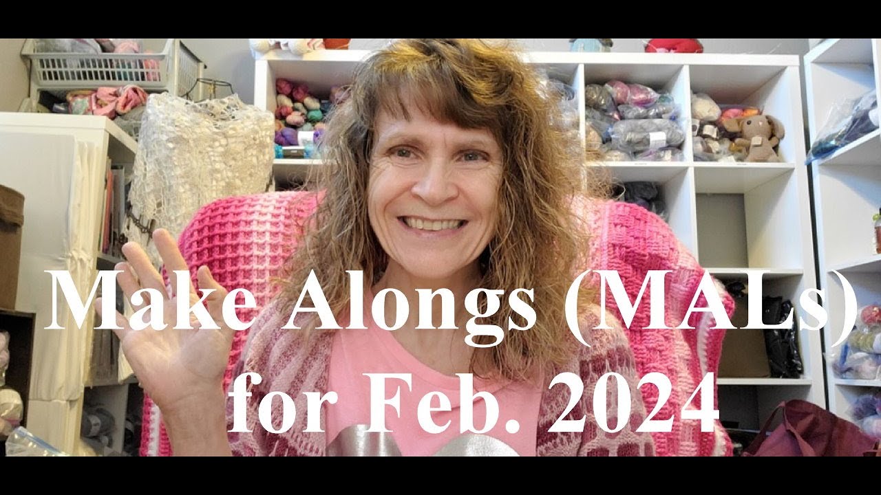Knitting and Crochet Make alongs  for February 2024  #TurnpikeCreationsMAL24  #hookervshooker