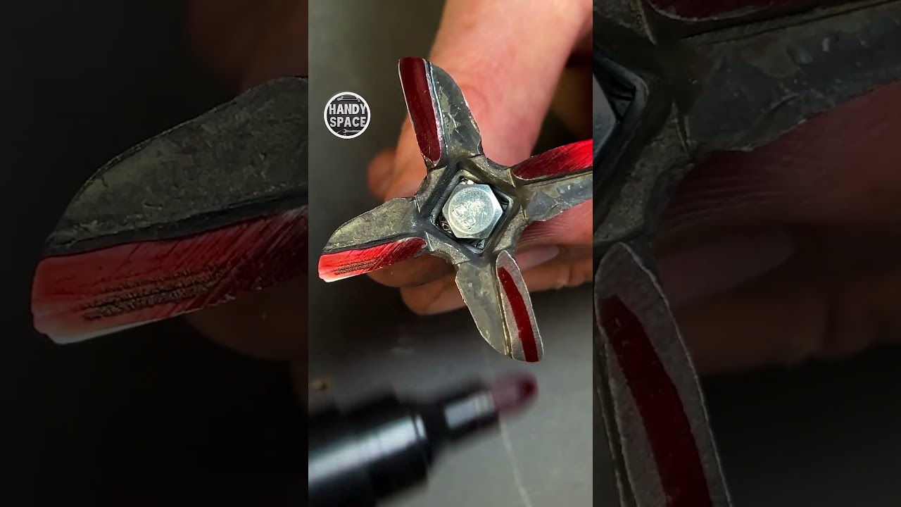 Perfectly Even Meat Grinder Knife! Trick with Glass and Marker! #tricks