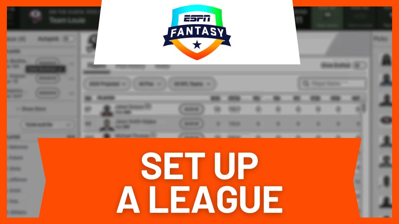 How to Set Up ESPN Fantasy Football League