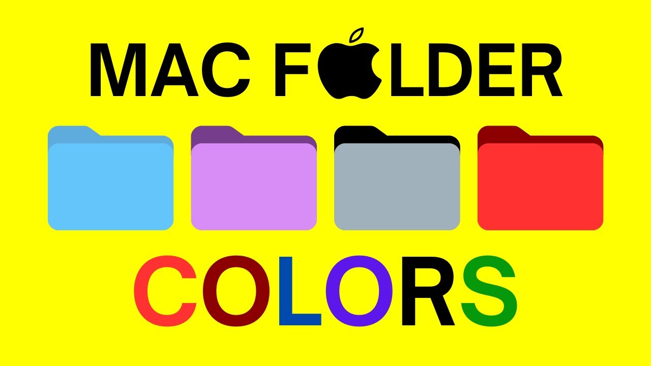 Изменить цвет папки на Mac