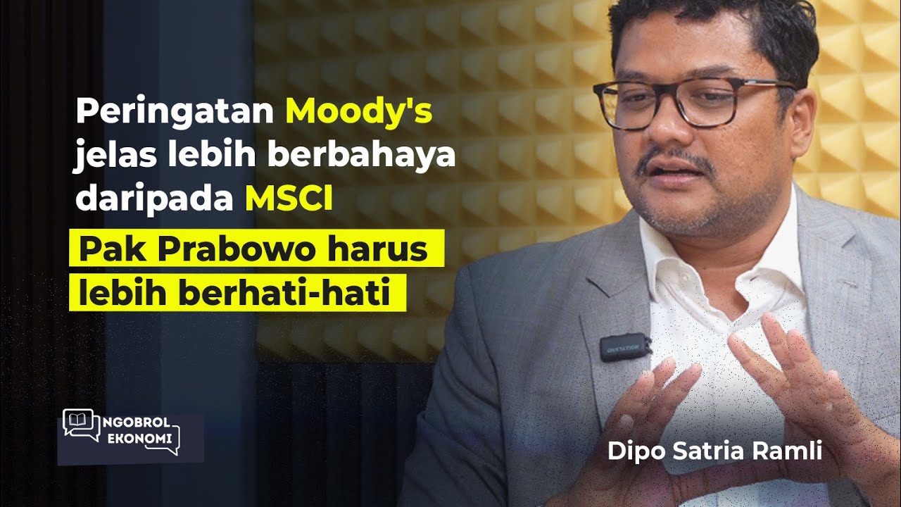 Moody's turunkan rating outlook Indonesia, tahu apa Moody's? | Dipo Satria Ramli #Ngobrol119