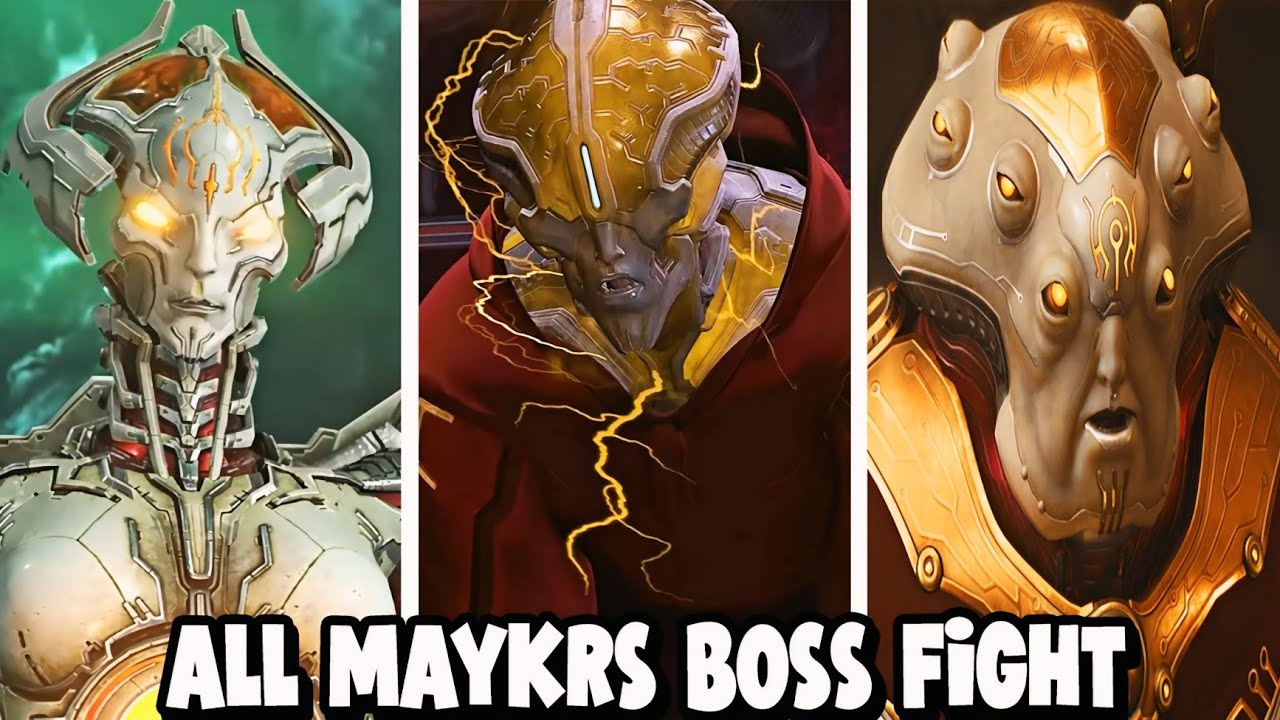 ALL MAYKRS BOSSES FIGHT IN DOOM GAMES