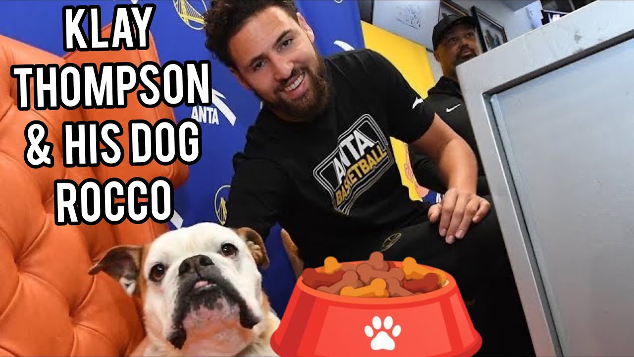 Klay Thompson & His Bulldog Rocco