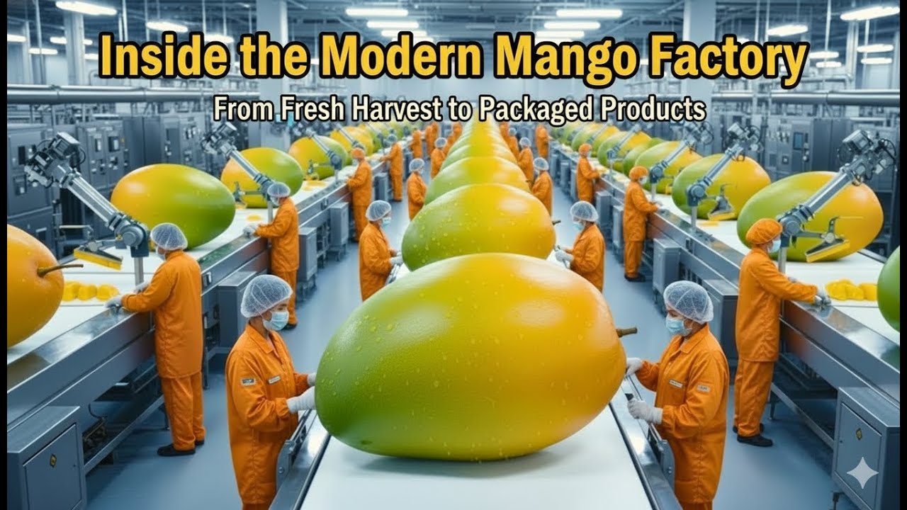 This Mango Factory Packs Tons of Mangoes Every Day 🥭 (Insane Process)