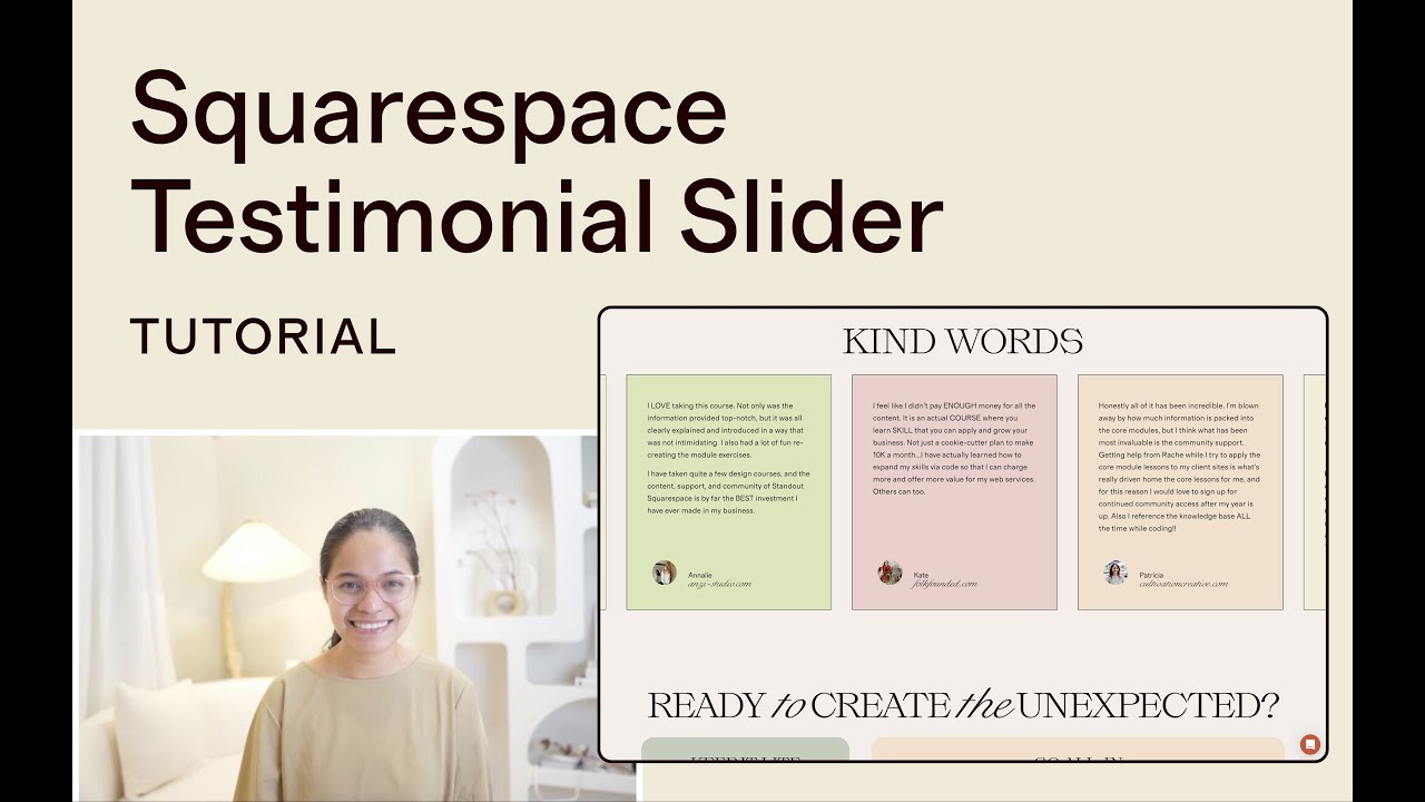 Создайте ПОТРЯСАЮЩИЙ слайдер отзывов на Squarespace за считанные минуты!