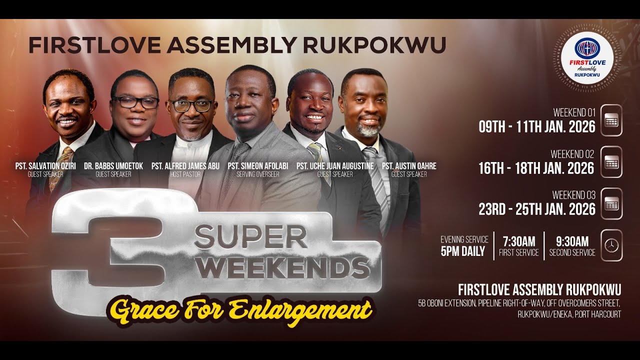 3 Super Weekend – Sunday Service 25th January 2026 | Grace for Enlargement