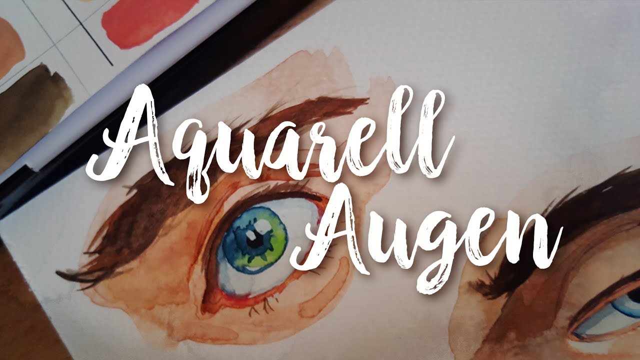 4 Augen in Aquarell ✂️ & wieso ich Aquarell liebe