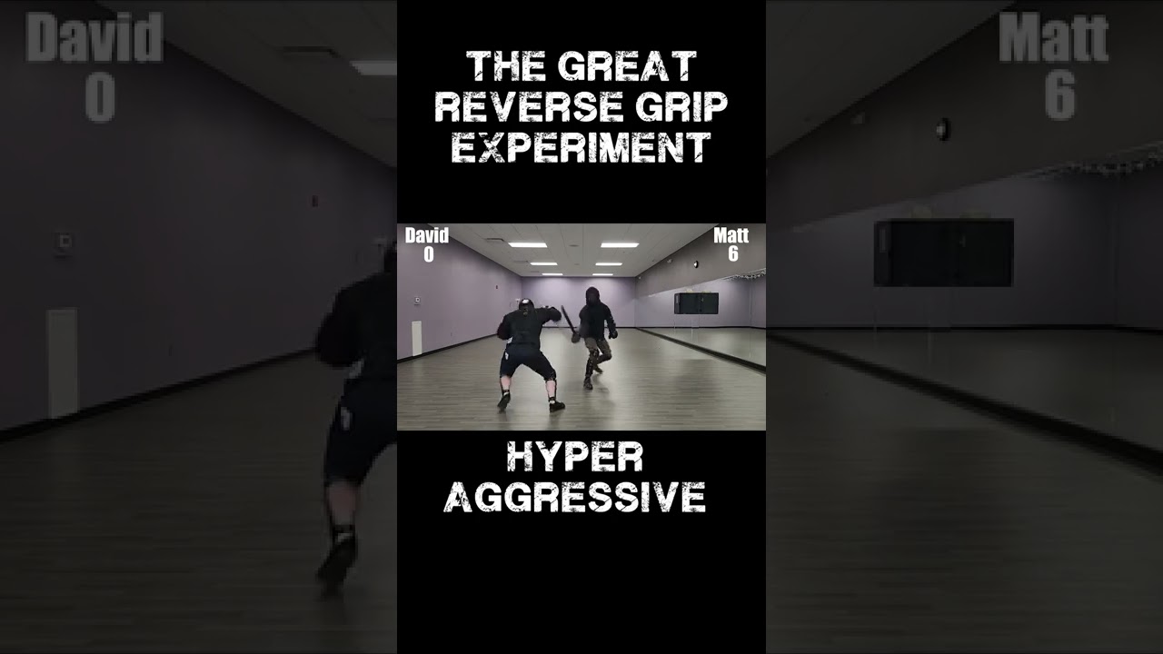 Hyper Aggressive Reverse Grip: Combat Test #shorts #sword #martialarts
