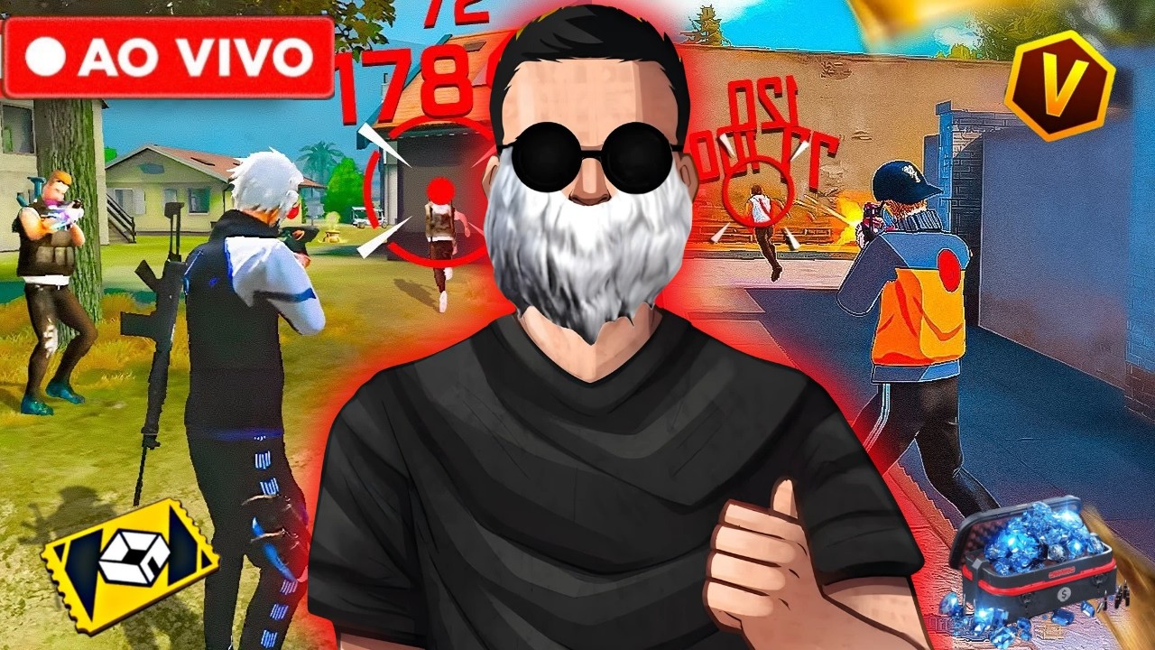 HOJE NÃO TEM PRA TELADOR  -  SALINHA PREMIADA - X1 DOS CRIAS 🔵 FREE FIRE AO VIVO 🔵  LEXxx  FF Mobile