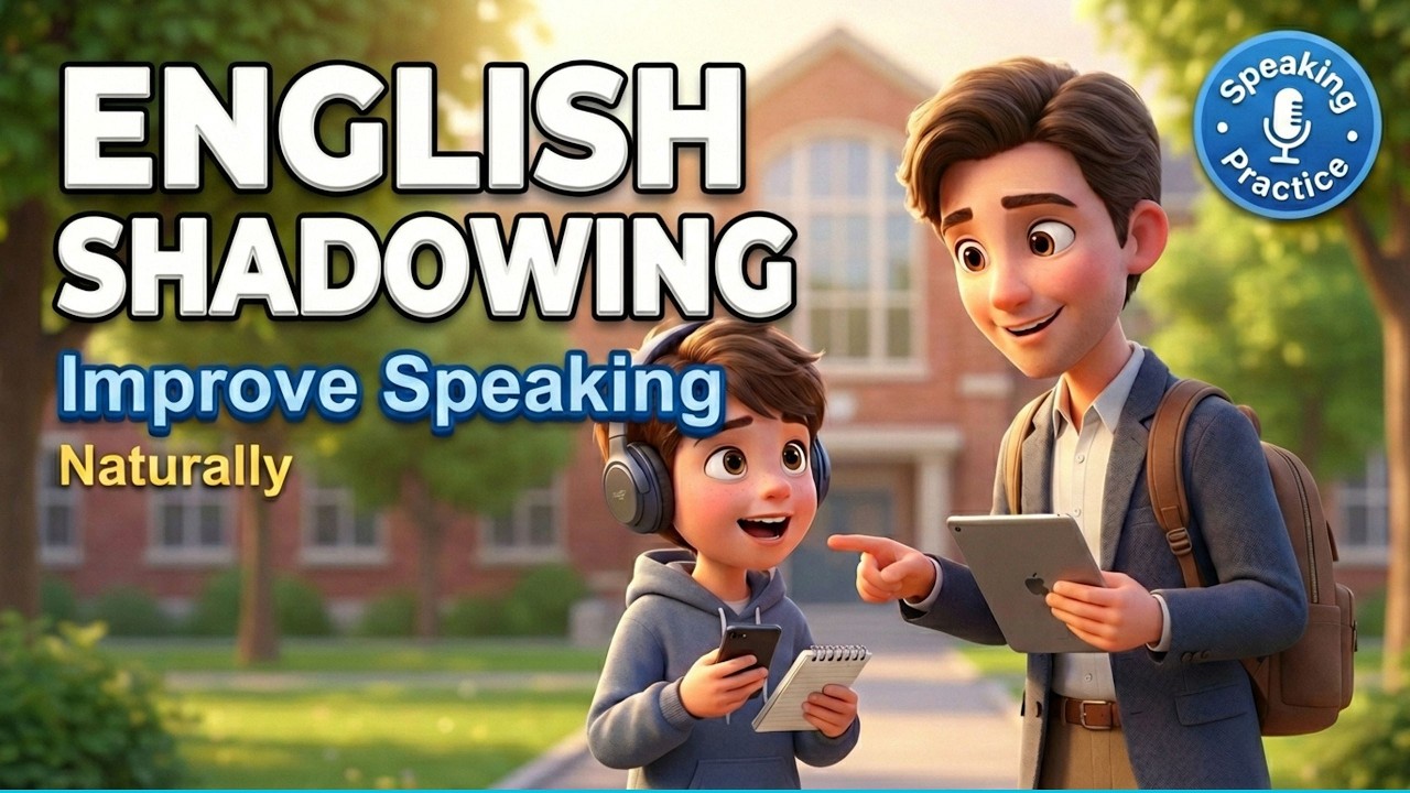 English Shadowing Practice  Improve Speaking Natural