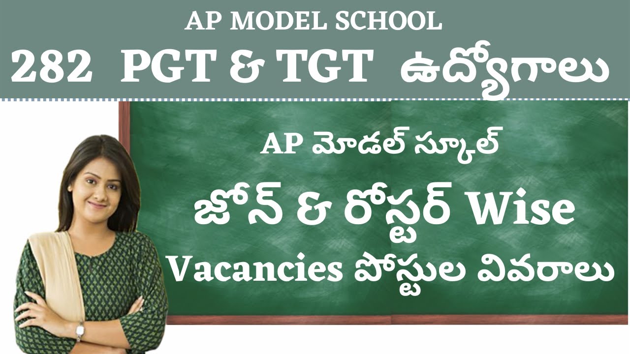 Model School  Vacancy | AP Model School Zone Wise Roster Wise Vacancy Details | Model School Roster|