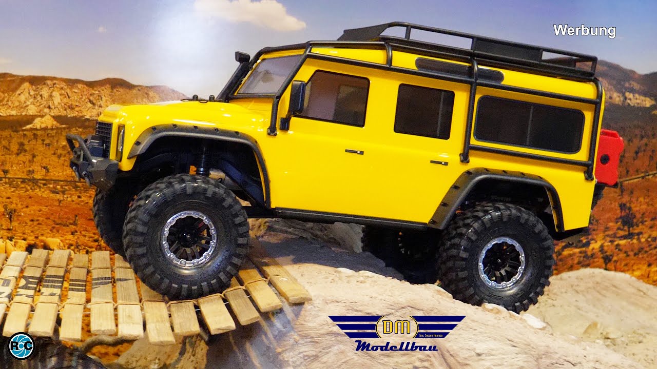 RC CAR TRAXXAS TRX-4 Defender Special Edition Yellow - UNBOXING & FIRST RUN
