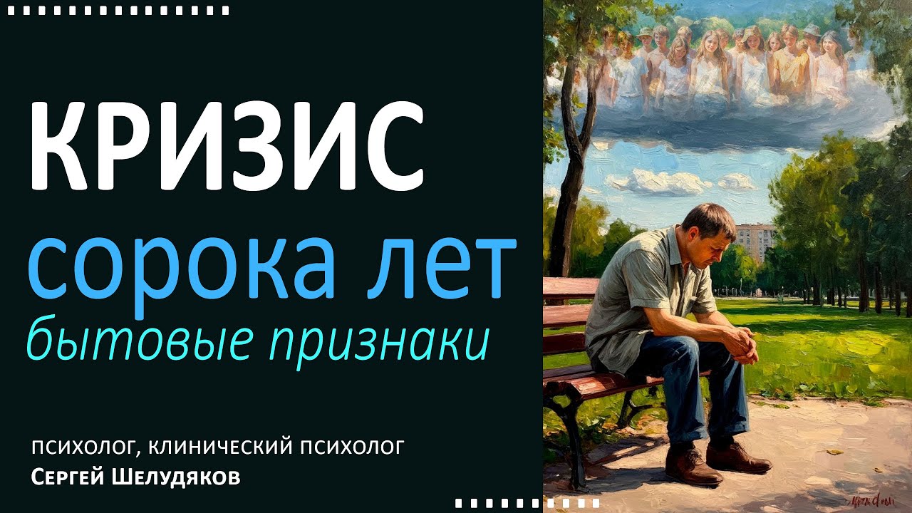 Кризис сорока лет. Бытовые признаки. От простого к сложному.