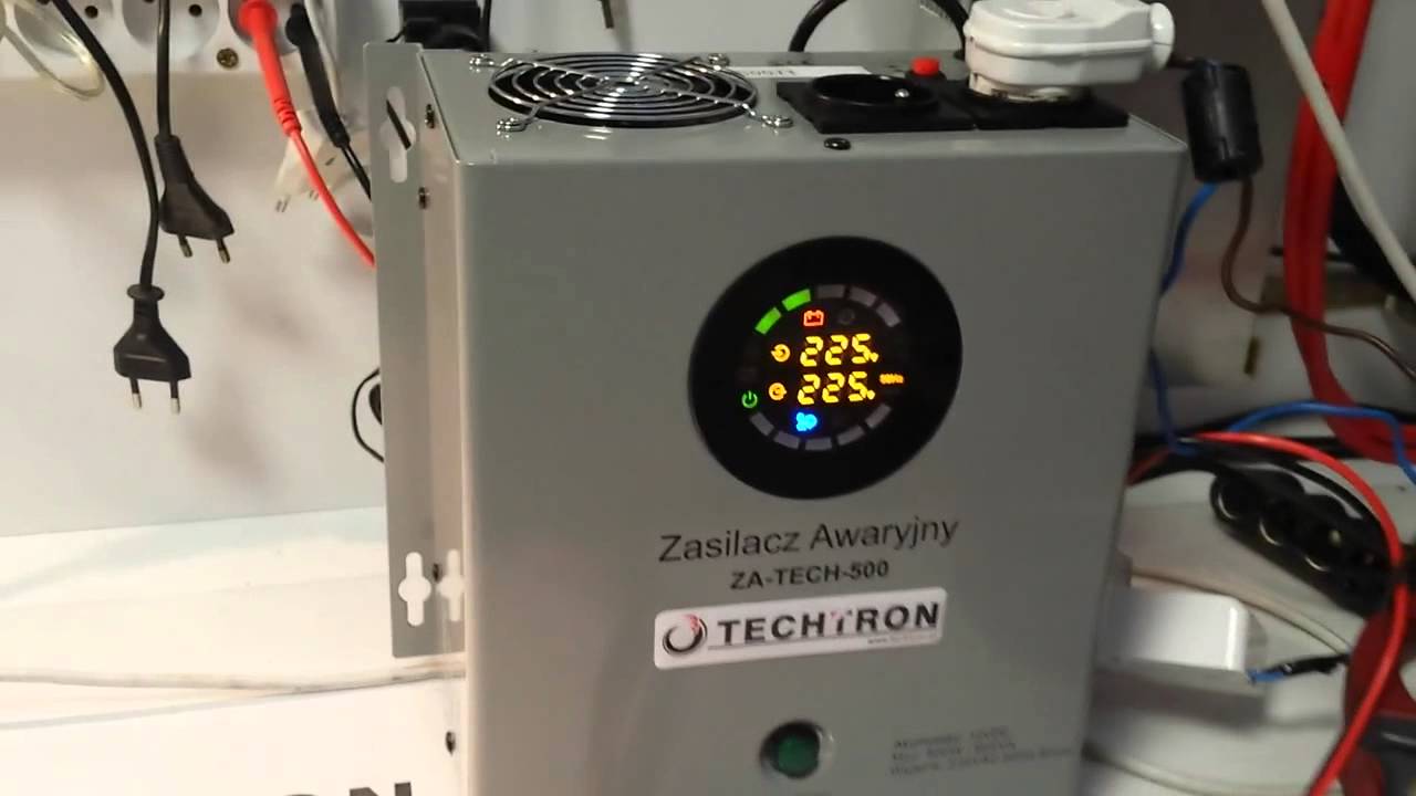 TECHTRON.pl Prezentuje: Test Zasilacza Awaryjnego ZA-TECH-500 TECHTRON