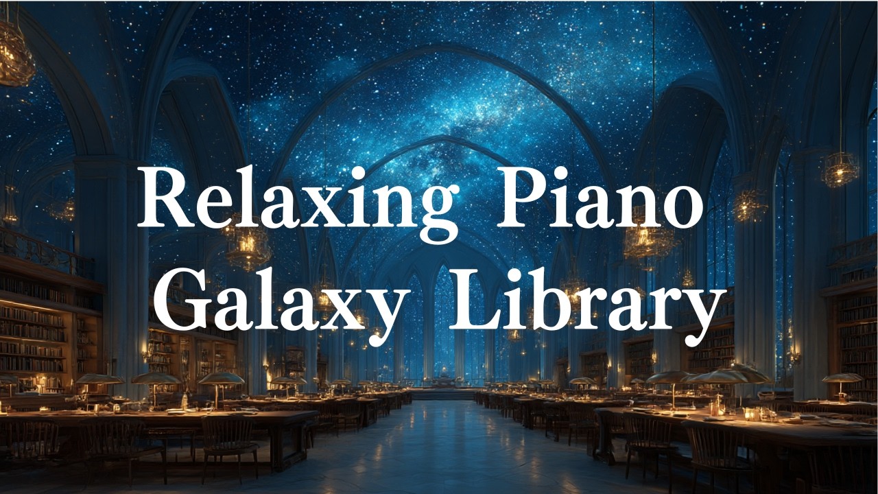 【PianoBGM】Relaxing Piano Galaxy Library　#relaxingsounds #nightbgm