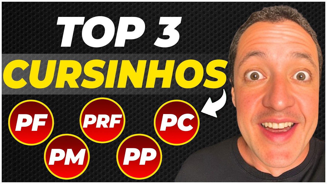 Os 3 Melhores Cursos Preparatórios para Concursos POLICIAIS! 🚨