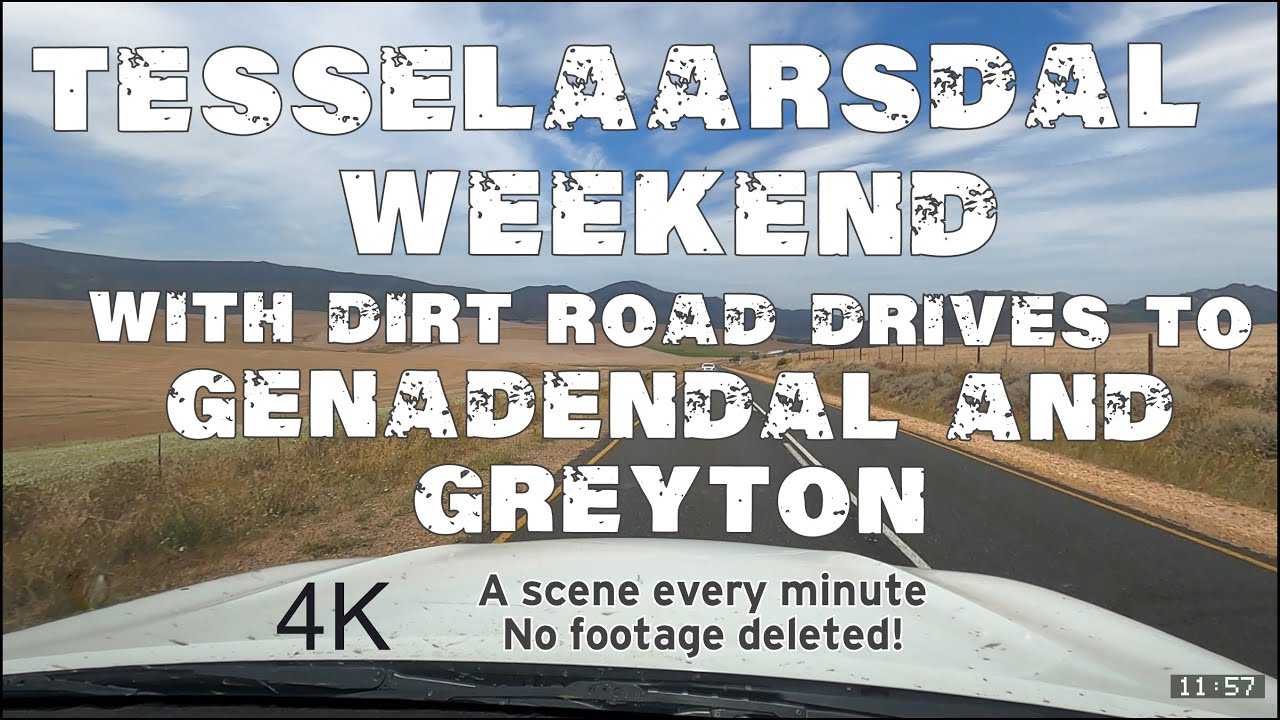 Driving to and around Tesselaarsdal with a dirt road day trip to Greyton and Genadendal