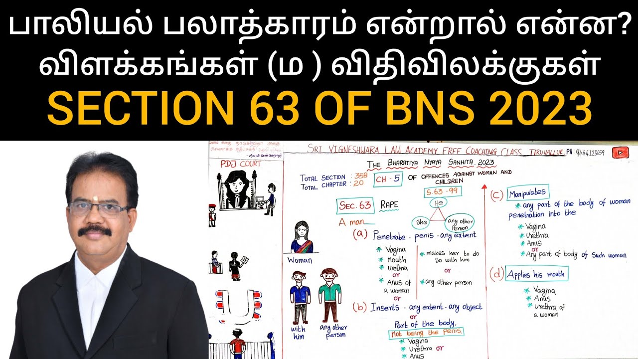 SECTION 63 OF BNS 2023|what is rape|explain in Tamil|rape full video|பாலியல் பலாத்காரம் என்றால் என்ன