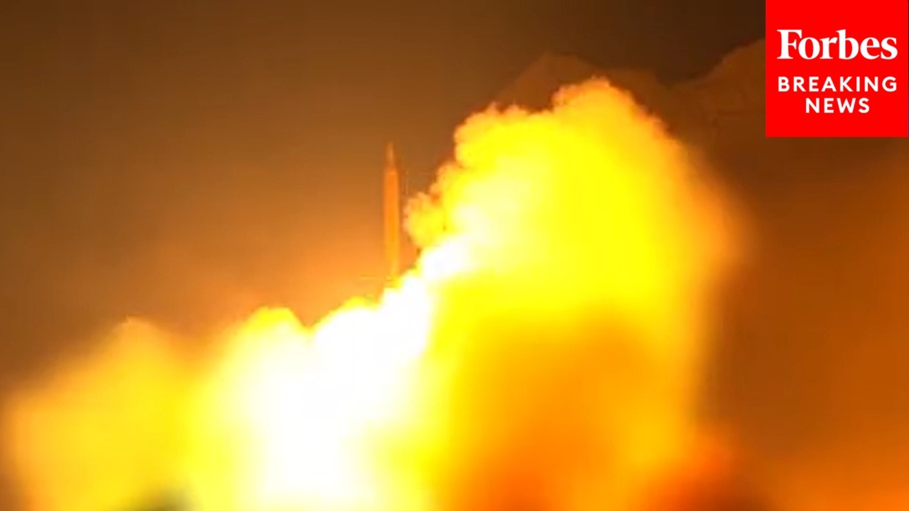 Iran Releases Footage Of Missile Launches Directed At Israel