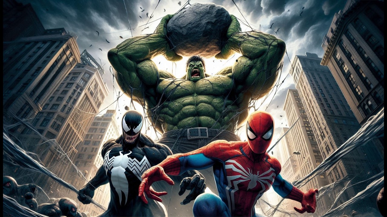 Spider-Man, Venom and Captain America vs. Hulk: Showdown! 💥🕸️ (2024)