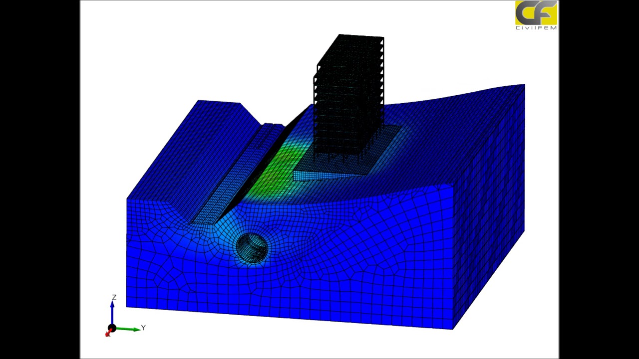 Tunnel Excavation Process with CivilFEM