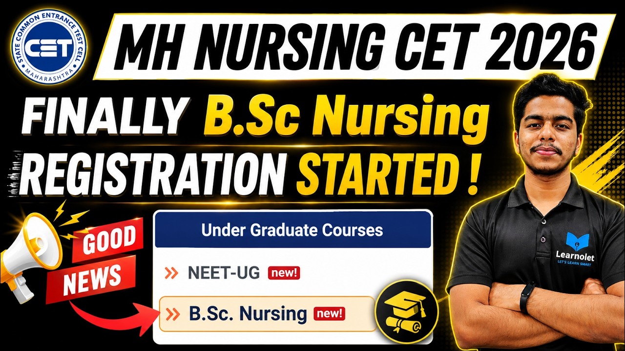 BSc Nursing CAP Registration Started 🥳 | Good News | Official Update | #learnolet #bscnursing