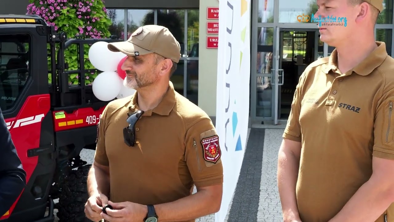 Przekazanie nowego wielozadaniowego terenowego pojazdu UTV dla druhów z OSP Augustów Lipowiec