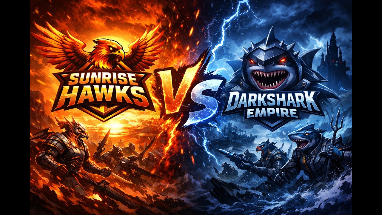 Битва альянсів Sunrise HAwKs проти DarkSharksEmpire у грі MythWars Puzzles + тапки AresUA та Yambern