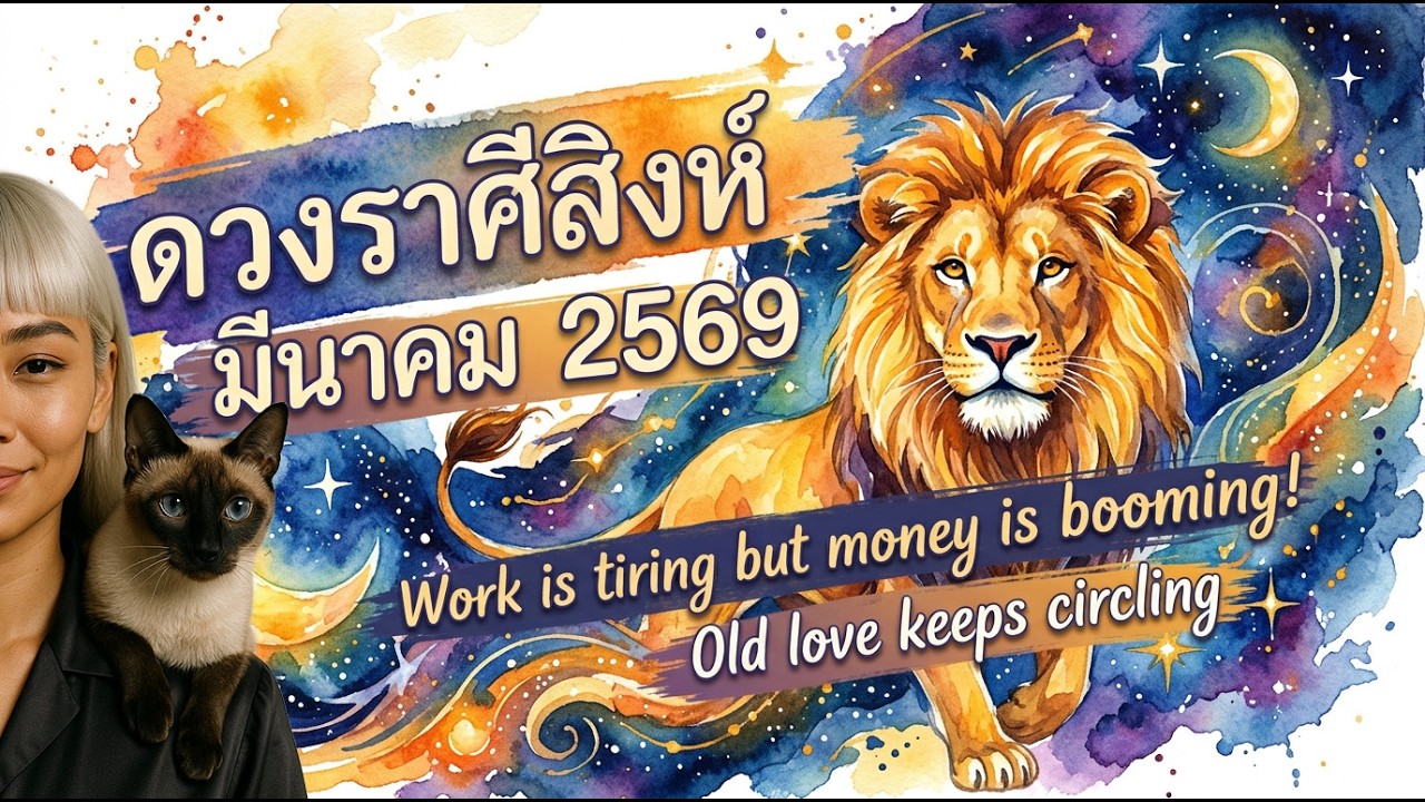 ดวงราศีสิงห์ มีนาคม 2569 งานติดขัดแต่เงินปังสุด! ระวังสุขภาพ รักเก่าวนเวียน