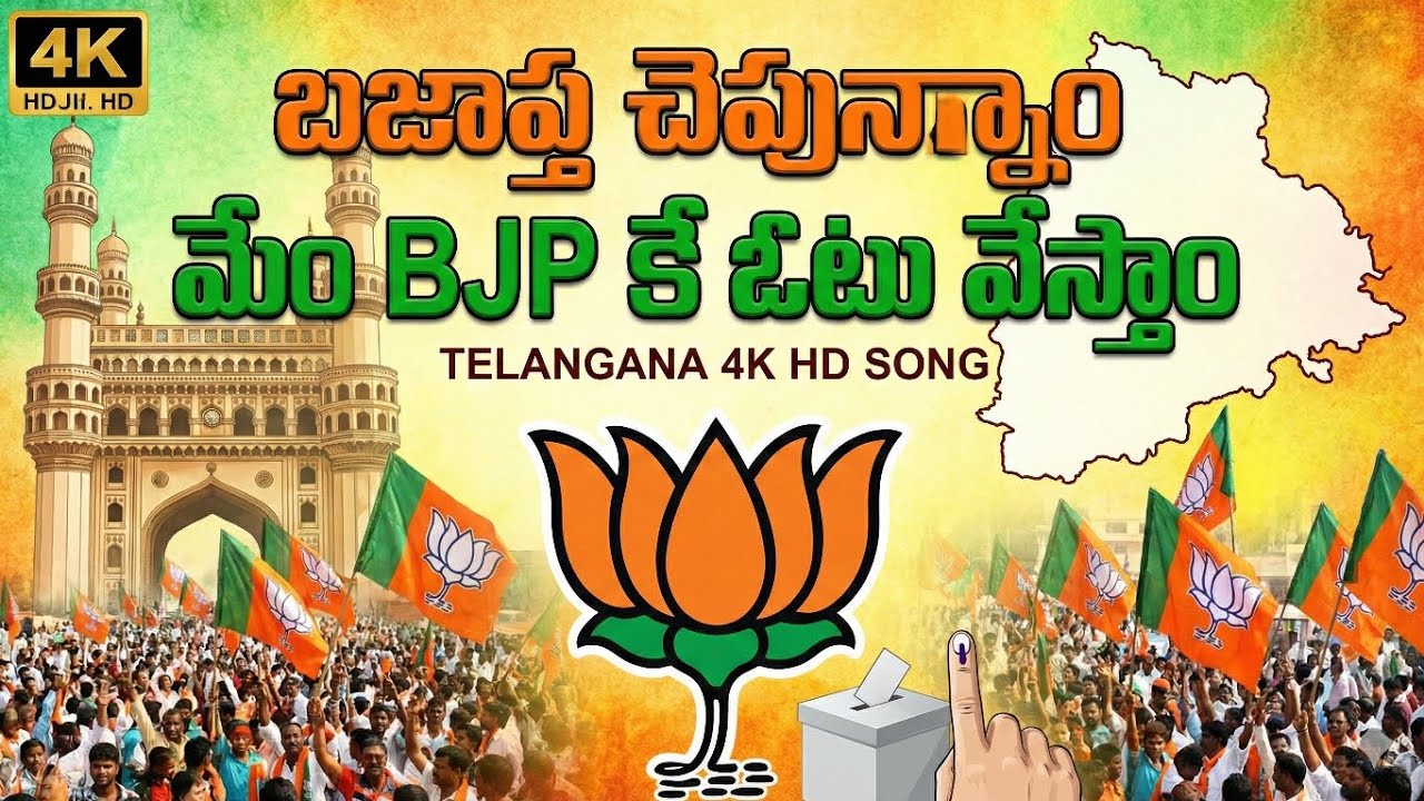 Bajaptha Cheptunnam Mem Bjp Ke Vote Vestham Song || Bjp New Song ౹౹ Muncipal Elections 4k HD 