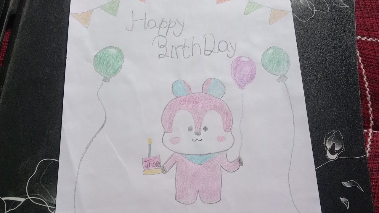 💜BTS J-Hope Birthday Special Card 🎂 | DIY Handmade Card for Jung Hoseok | #happy #birthday #btsjhope