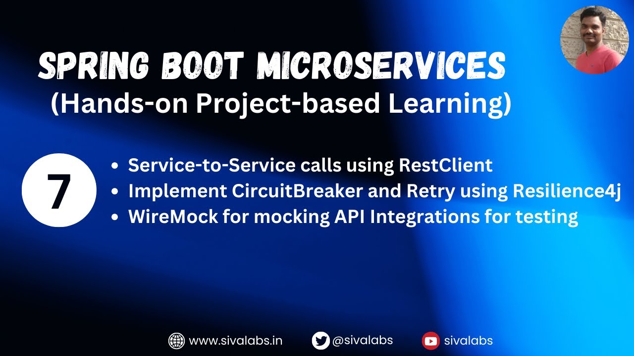Spring Boot MicroServices  Tutorial : RestClient with Resilience4j Patterns Applied