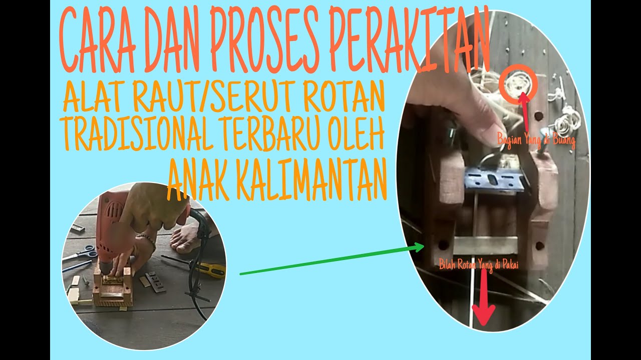 CARA MERAKIT ALAT RAUT ROTAN SEDERHANA @Pepeng Chanel Dayak