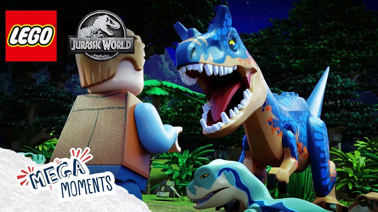 Roaring at a Dinosaur 🦖 | LEGO Jurassic World: Legend of Isla Nublar | Mega Moments