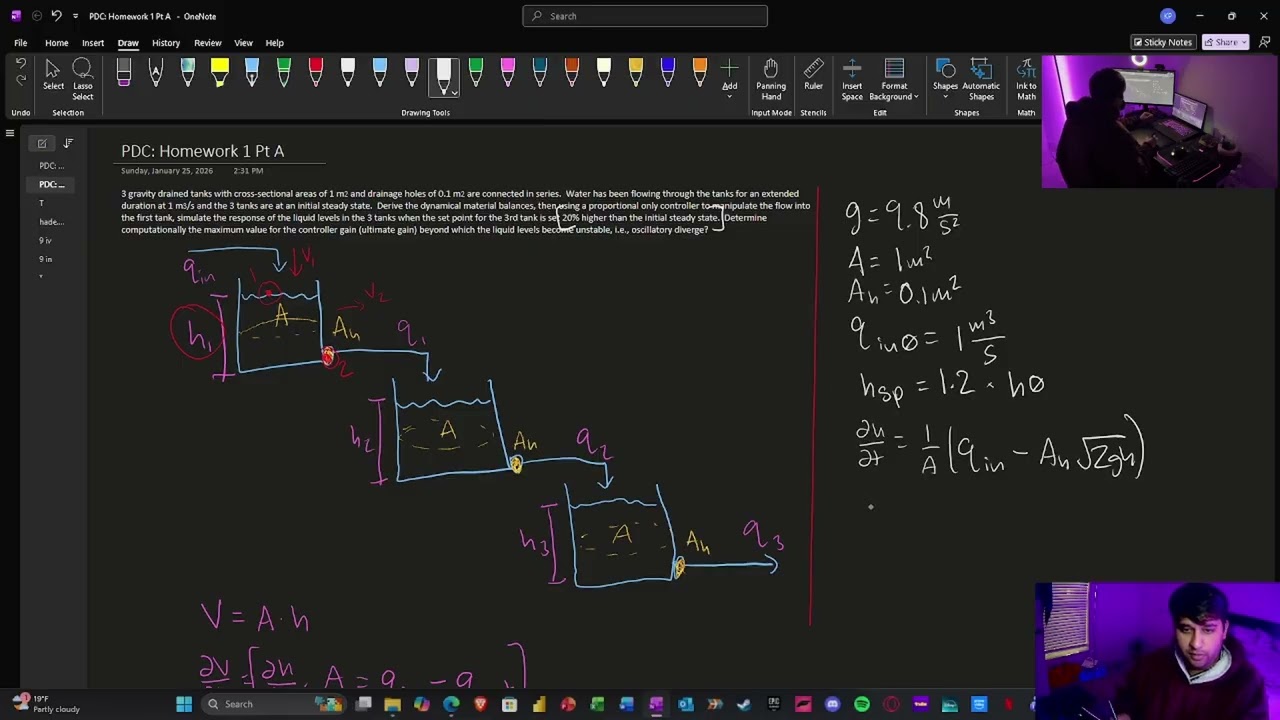 Process Dynamics & Control: Homework 1 Part A