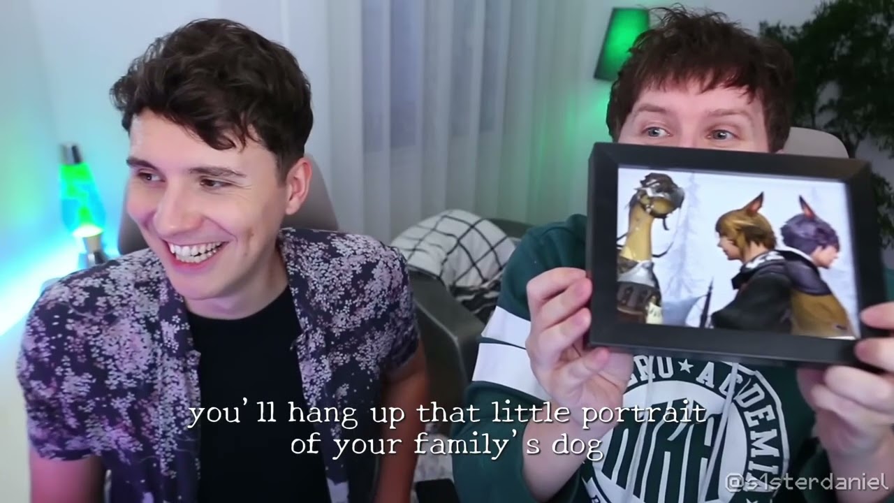 a garden party, a ballroom (dan and phil edit)