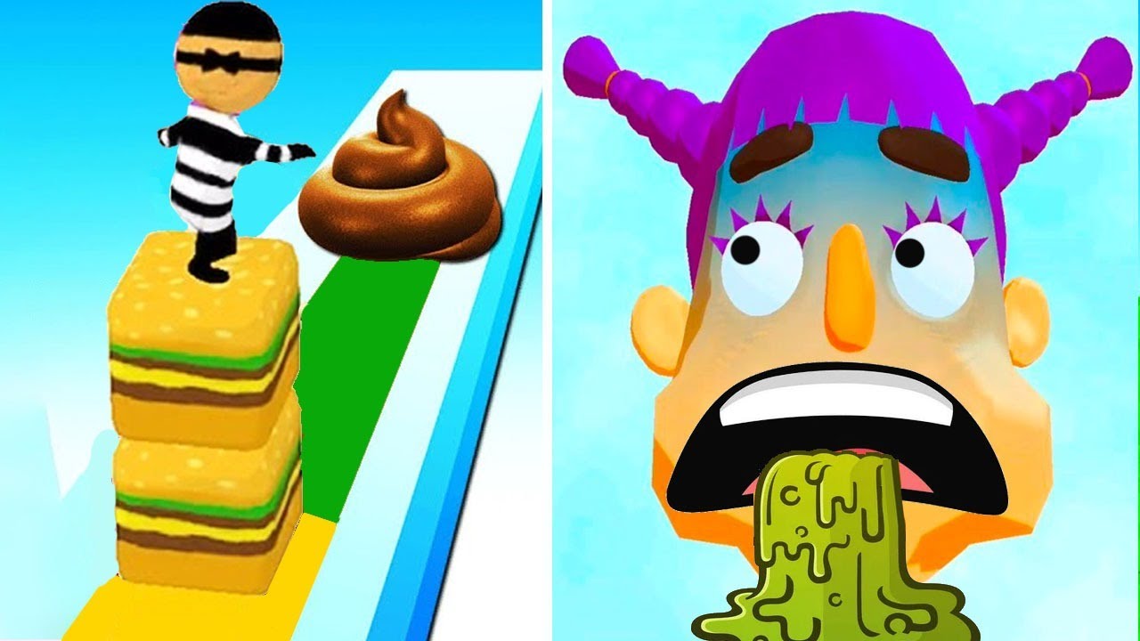 Sandwich Runner vs Cube Surfer SpeedRun - All Levels Gameplay Android iOS Ep1