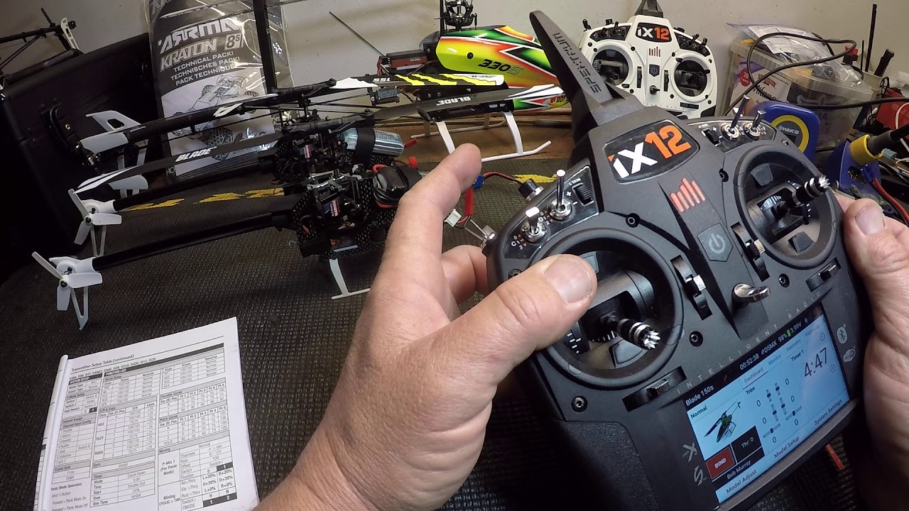 Настройка Horizon Hobby Blade 150s и его взаимодействие с передатчиком Spektrum. ЧАСТЬ 3