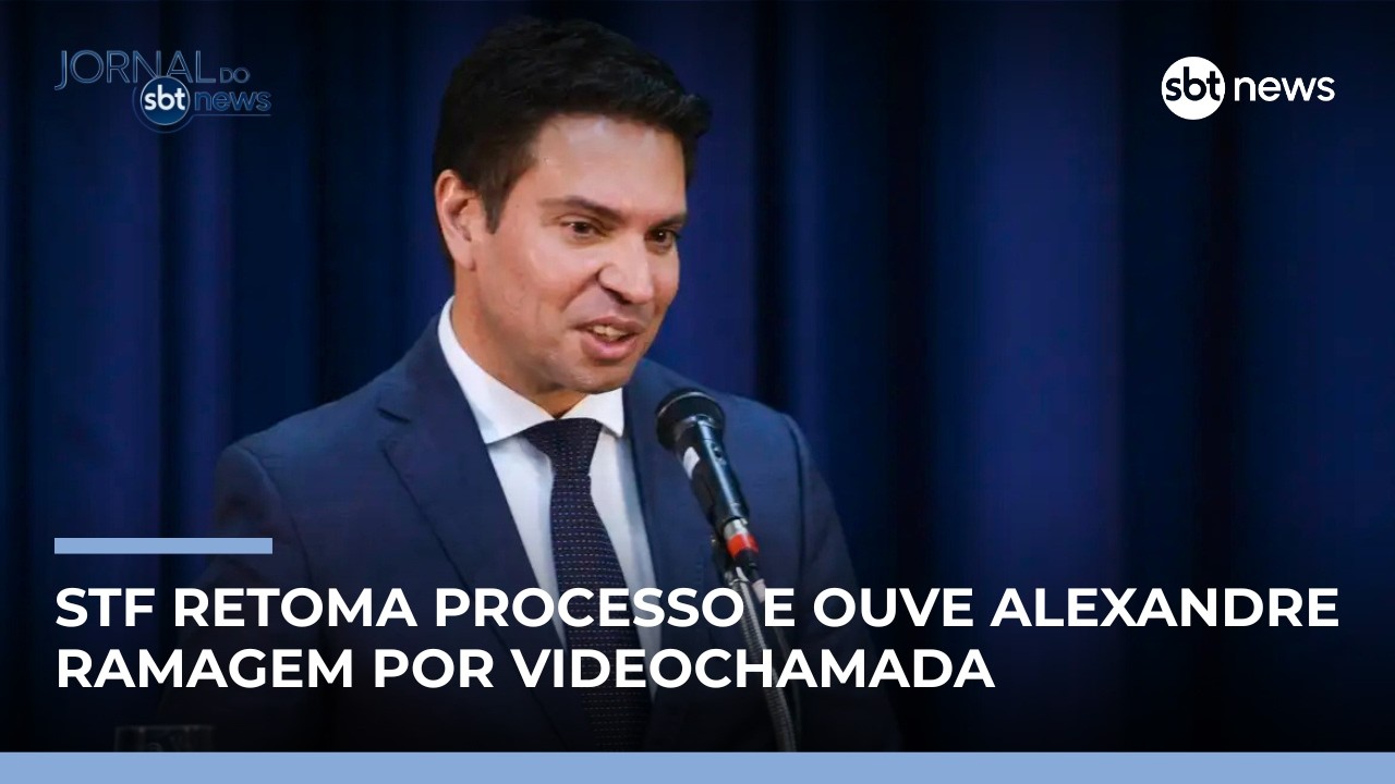 Foragido, Ramagem depõe ao STF por videoconferência | #JornaldoSBTNews