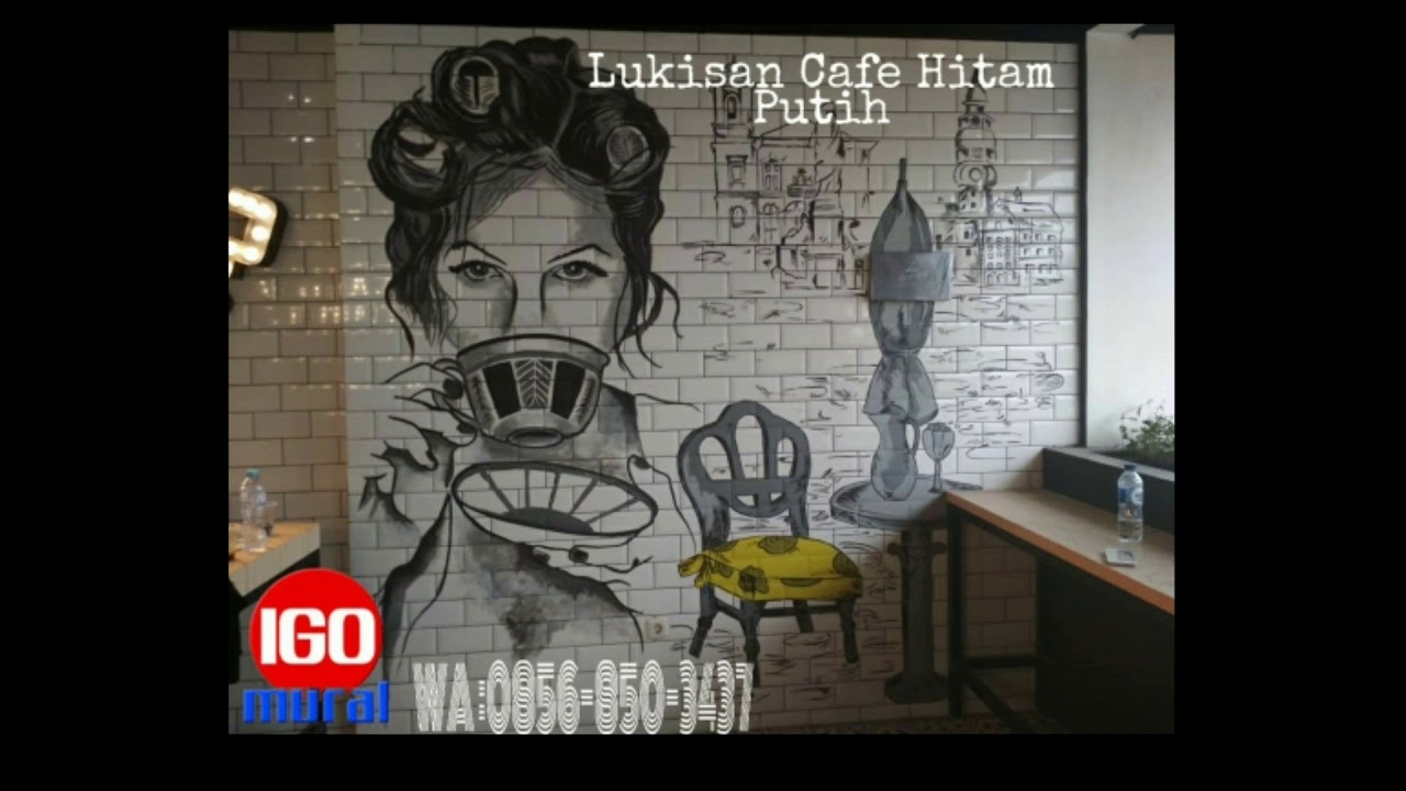 0856-850-3437 Jasa Lukisan Cafe Caffe Yogyakarta Igo Mural
