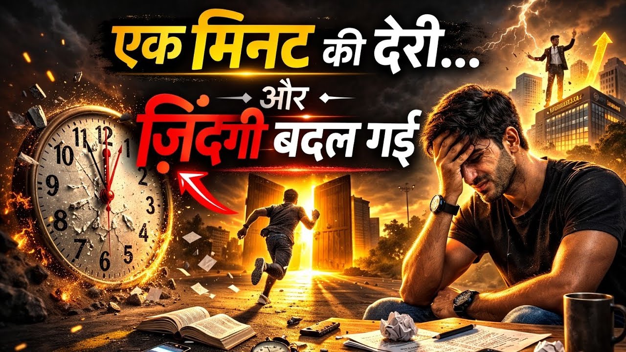 एक मिनट की देरी… और ज़िंदगी बदल गई | “कल” ने कैसे छीन लिया मौका? | Motivational Story in Hindi