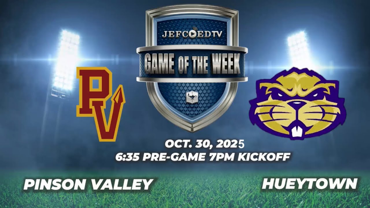 Football Pinson Valley at Hueytown Oct 30, 2025