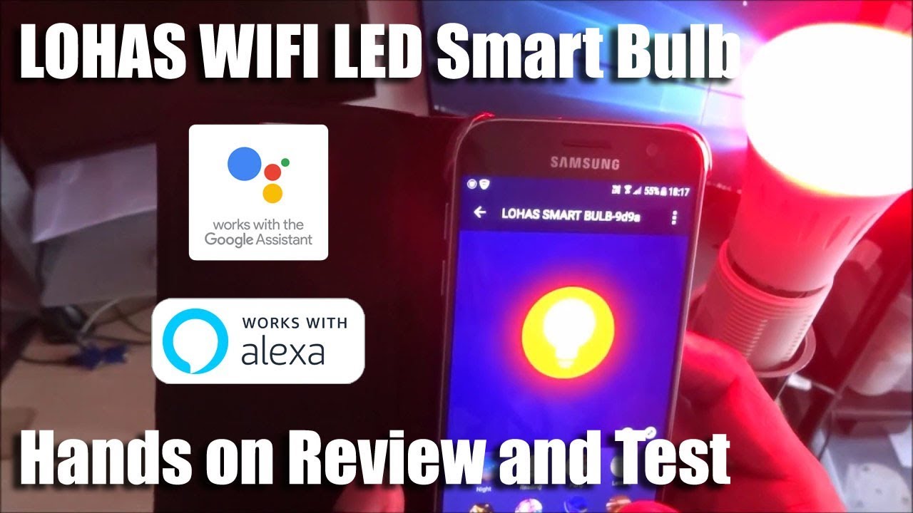 Unboxing and setup of LOHAS WIFI A60 Colour LED Smart Bulb, Works with Amazon Alexa, Colour Changing