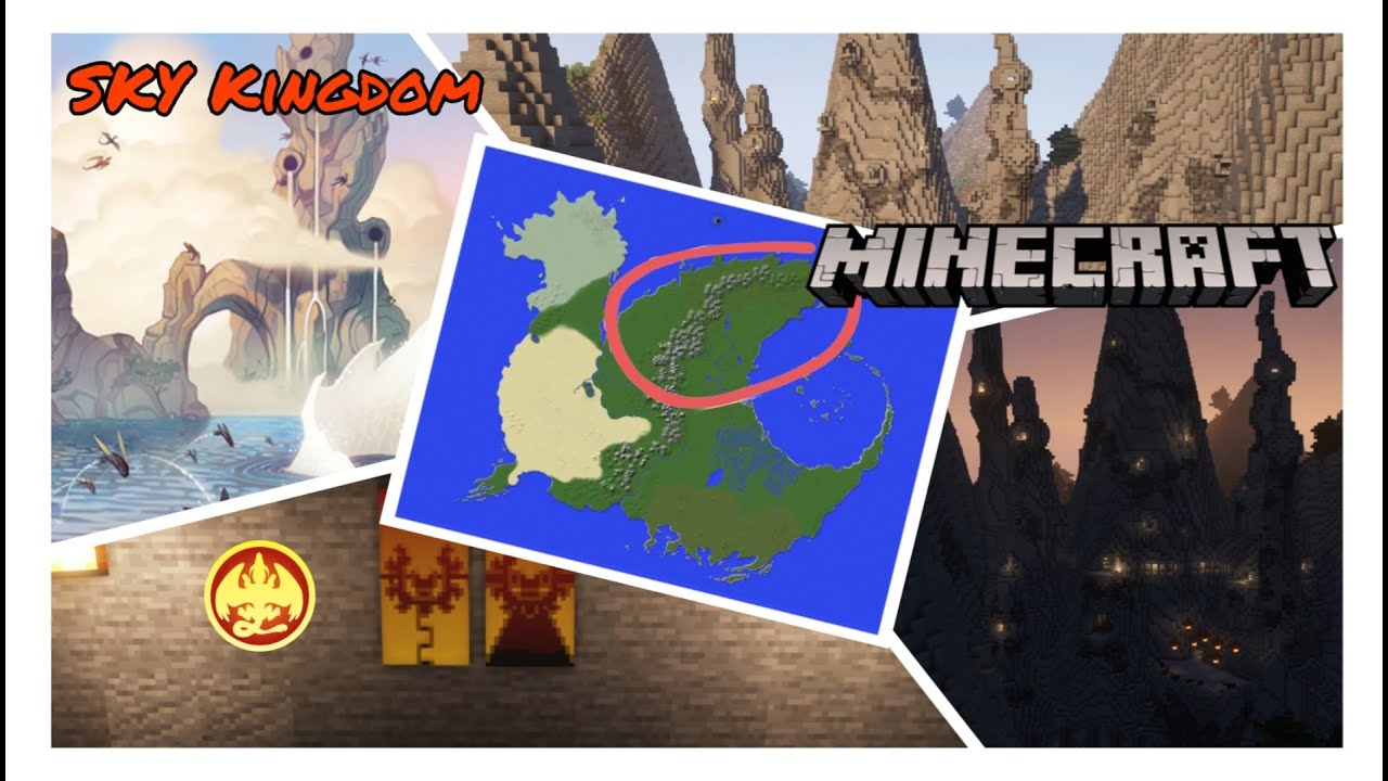 I built the sky kingdom in minecraft