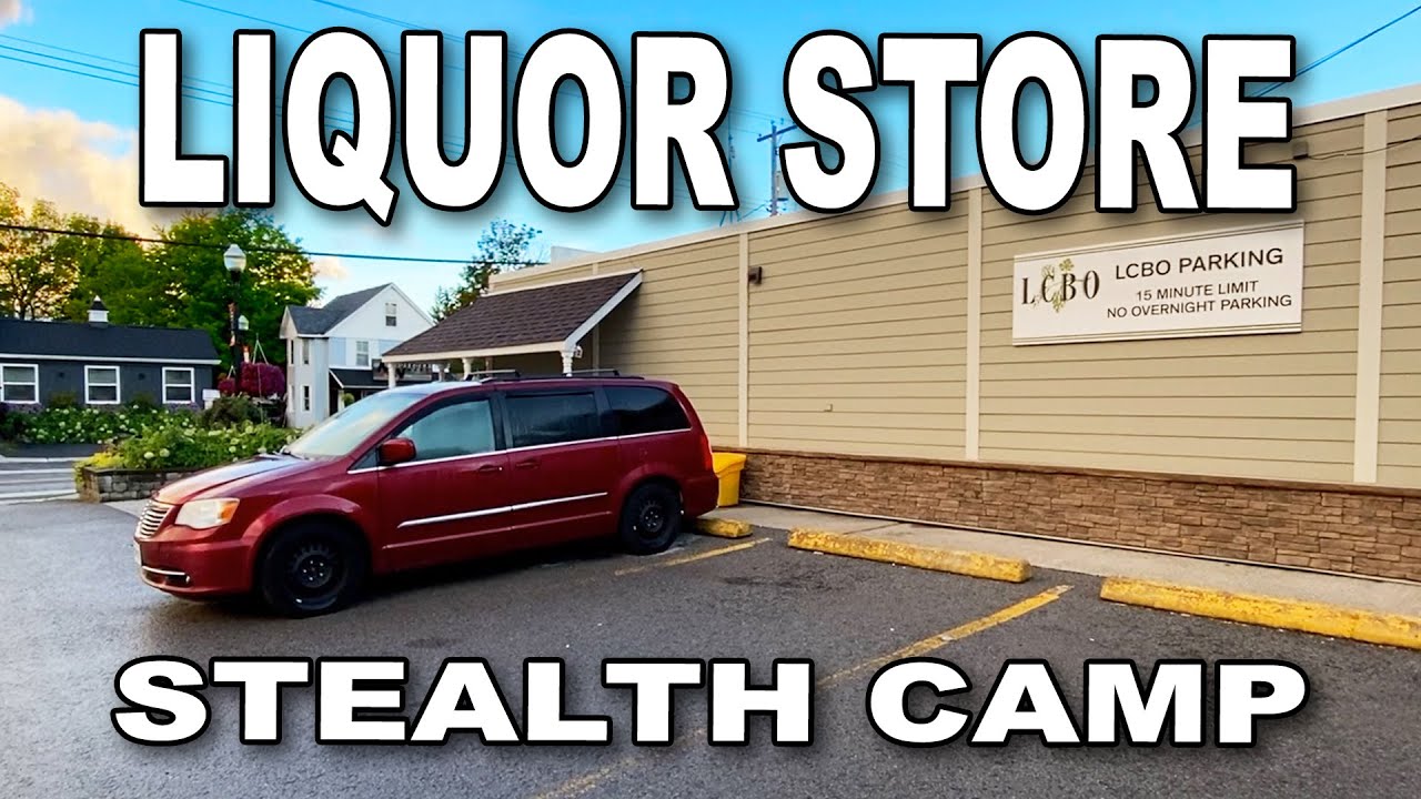 Liquor Store Stealth Camping in Minivan