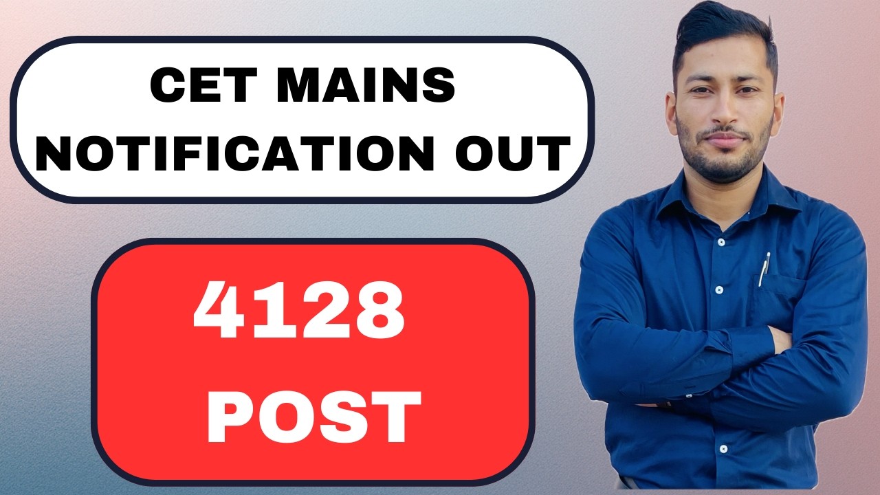 HSSC CET MAINS Notification 4128 Posts