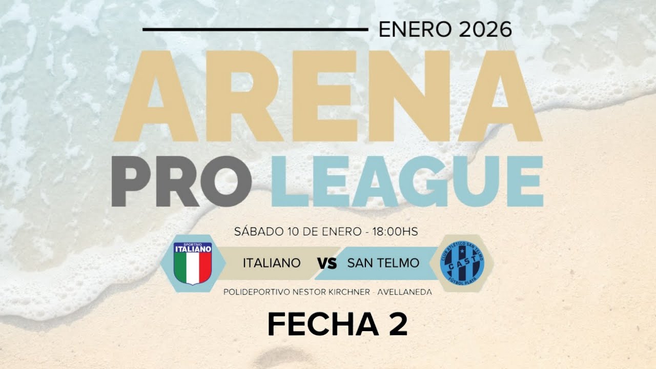 SAN TELMO VS ITALIANO | FECHA 2 | ARENA PRO LEAGUE 2026