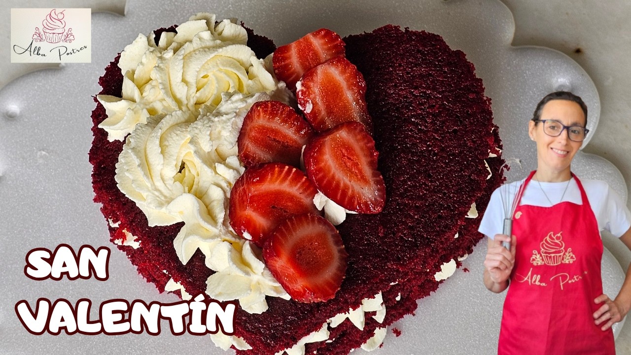 TORTA ROJA, PARA SAN VALENTÍN, ENAMORA este mes de febrero!