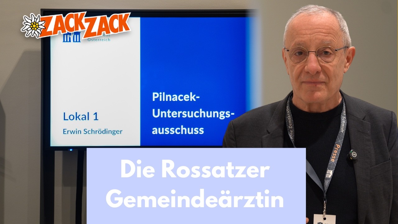 Peter Pilz über die Rossatzer Gemeindeärztin beim U-Ausschuss